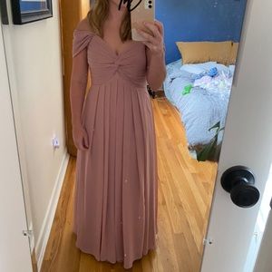 Azazie Kaitlynn size 6 - HEMMED A LOT
